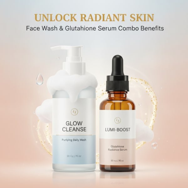 Face Wash and Glutathione Serum Combo Benefits