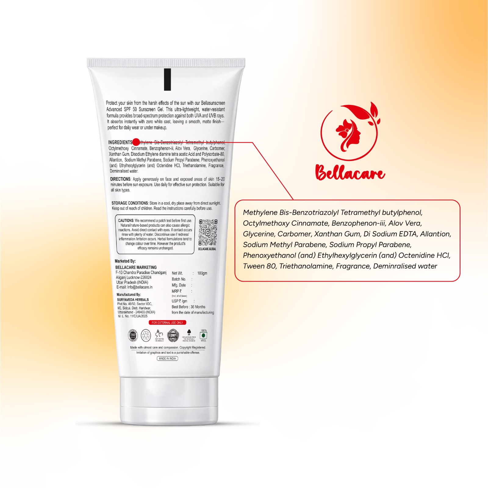 Bellasunscreen SPF 50